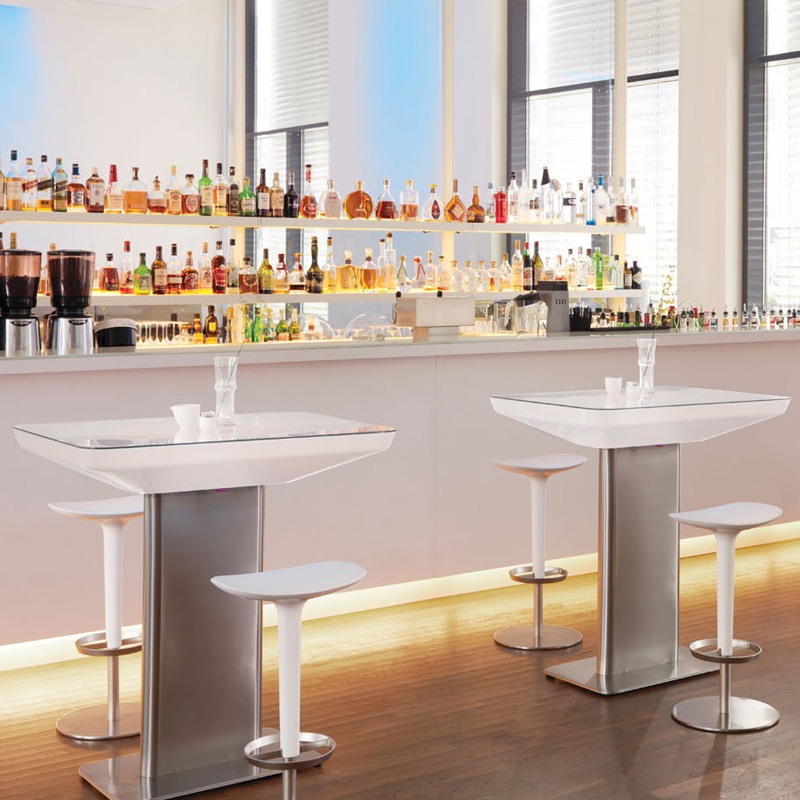 Moree Battery Products Bar Tables Overview - Studio 105 Indoor Bar Lighted Table