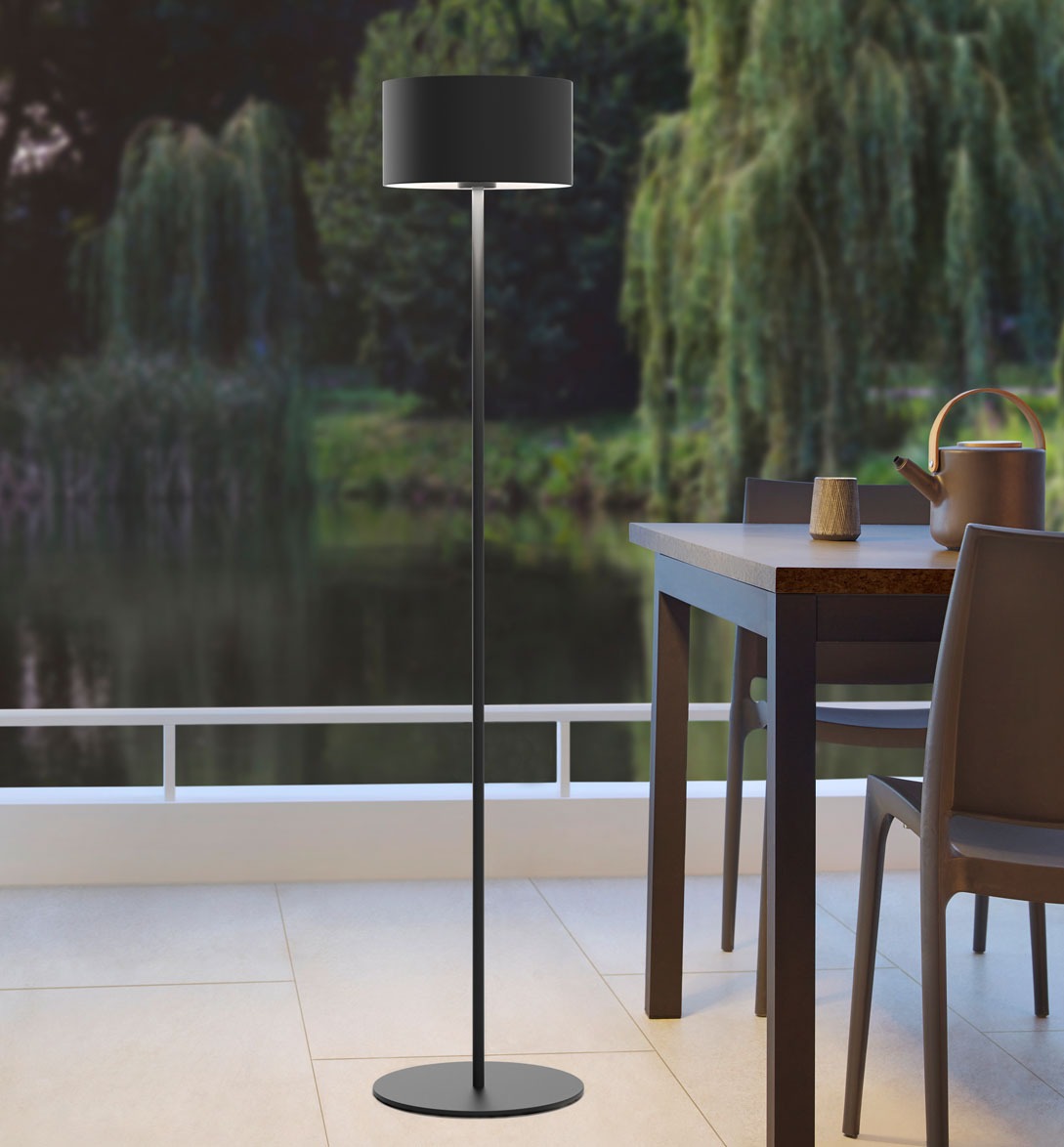 47-02-138 Arnold XL Anthracite Garden Floor Lamp with Battery Indoor and Outdoor Hotel Gastronomy web